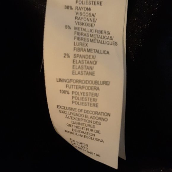 Kensie Black & Gold Women's Military Blazer Jacket Size XS - Picture 4 of 4